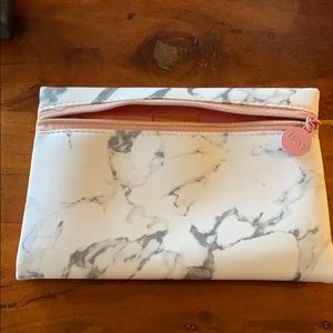 Ipsy white marble makeup bag